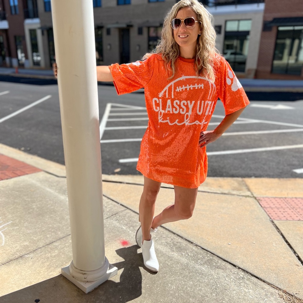 Classy til kickoff sequin dress